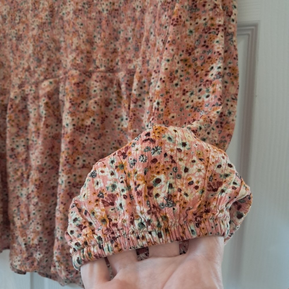 Sonoma Rust Floral Blouse - Picture 3 of 6